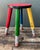 Vintage Multicolor Pencil Stool For Sale - Image 11 of 11