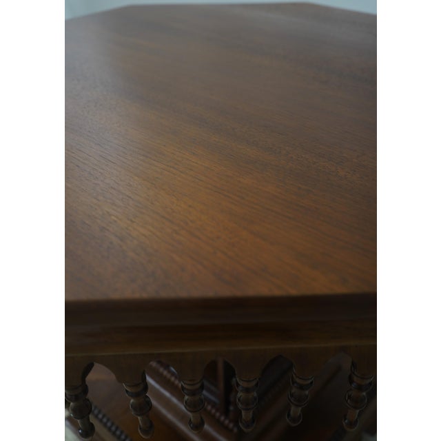 Empire Style Octagonal Walnut Center Table For Sale In Philadelphia - Image 6 of 14