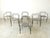 Vintage Italian Dining Chairs with Armrests, 1980s, Set of 6 For Sale - Image 4 of 10