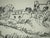 Modern Roger Crusat, Village provençal, Crayon For Sale - Image 3 of 6