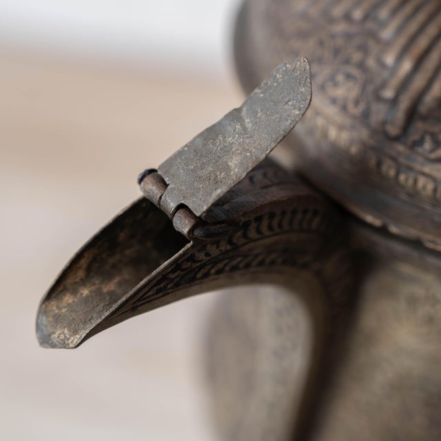 Islamic Tinned-Copper Coffee Pot With Brass Handle, c.1880 For Sale - Image 13 of 15