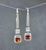 Modern 2.02 Ct Natural Fancy Orange & Diamond Dangle Earrings - 2 Pieces For Sale - Image 3 of 7