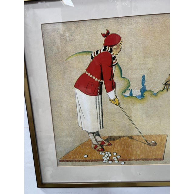 1920s Unknown, The Golf Lesson, 1920s, Lithograph For Sale - Image 5 of 12