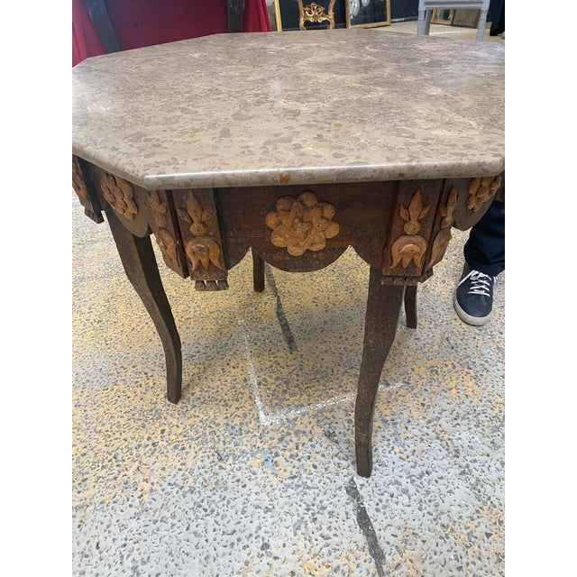 French French Tramp Art Table For Sale - Image 3 of 4