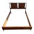 1960s Vintage Mid Century Modern Walnut Full Size Bed Frame, Re-Stained For Sale