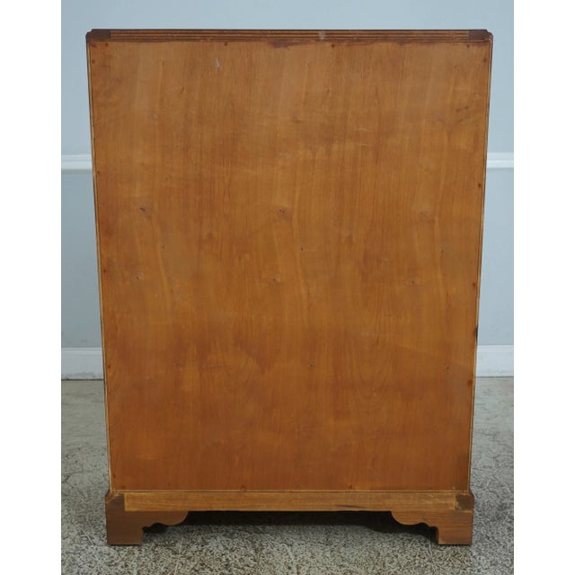 Adam Style Painted Finish 2 Over 4 Tall Chest of Drawers For Sale - Image 12 of 12