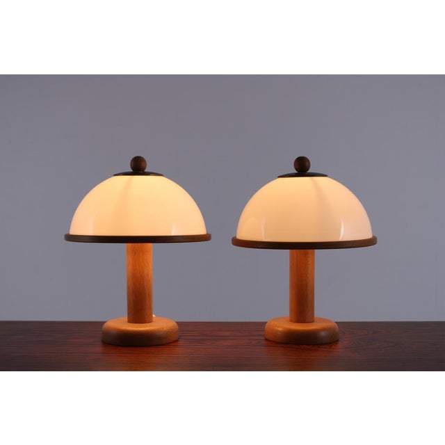 Small Mushroom Table Lamps from Steinhauer, 1970s, Set of 2 For Sale - Image 4 of 16