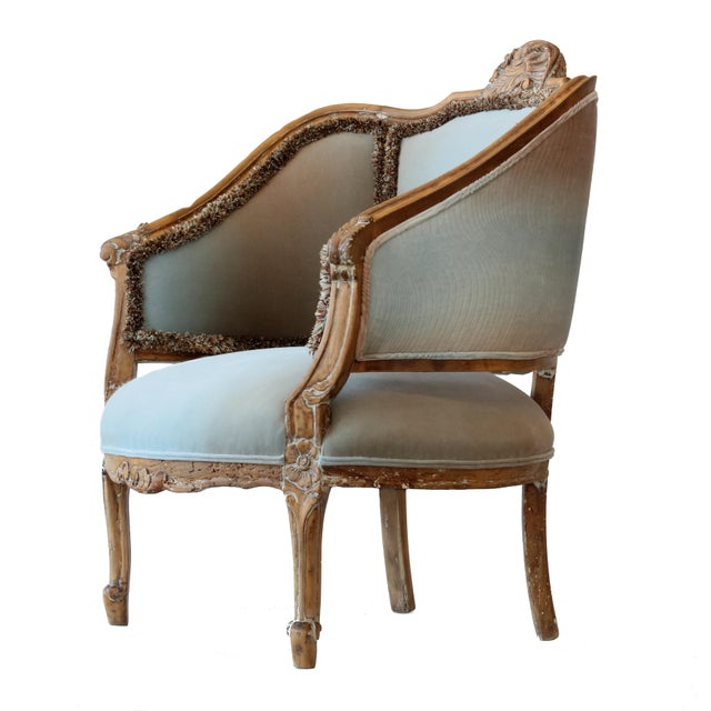 "Marseille" is an antique french occasional chair that has been completely stripped down to the bare bones and built back...
