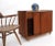 Wood Mid 20th Century Teak Danish Modern Petit Serving Bar Liquor Cabinet on Wheels For Sale - Image 7 of 13