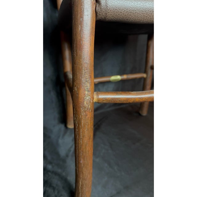 American Vintage Signed Old Hickory Lodge Chair, Handcrafted For Sale - Image 3 of 9