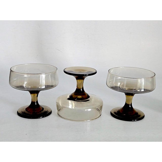 1970s 1970s Libbey Glass Tawny Accent Champagne/Sherbet Cups, Set of 8 For Sale - Image 5 of 7
