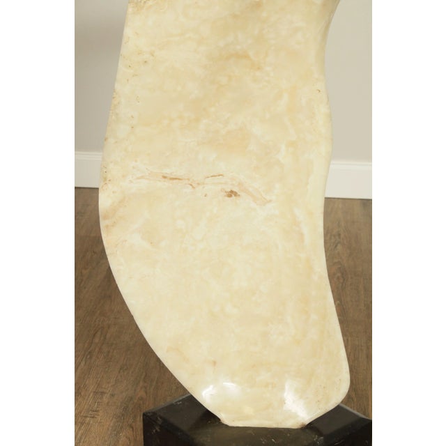 White Leonardo Nierman Monumental Bird in Flight Onyx Abstract Sculpture For Sale - Image 8 of 13
