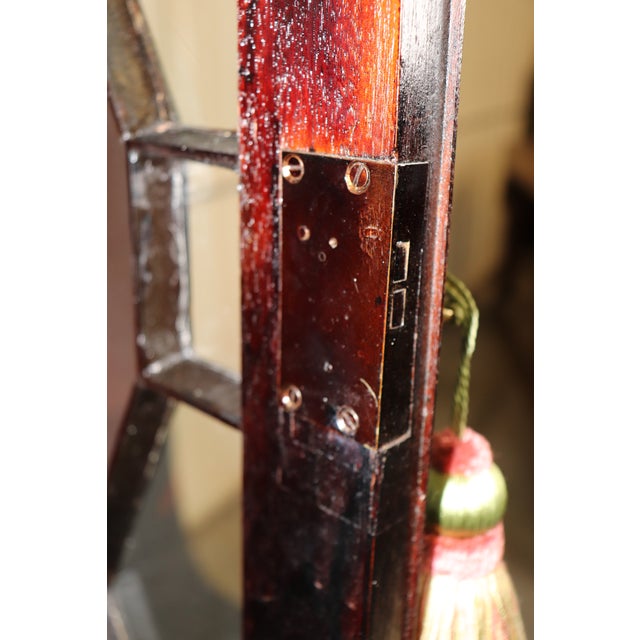 Dragon Carved 1900's English Chinese Chippendale Style English Mahogany Vitrine For Sale - Image 4 of 11