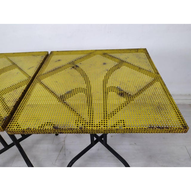 Vintage Garden Bistro Table in the Style of Mathieu Matégot, 1960s For Sale - Image 6 of 15