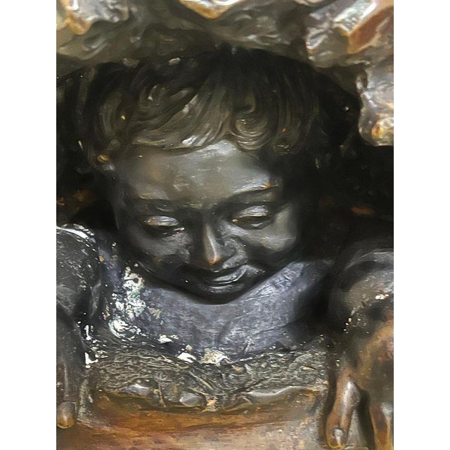 Bronze-Colored Side Pedestal or Plant Table For Sale - Image 5 of 8