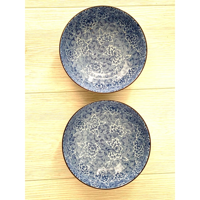 Asian 1980s Chinoiserie Noodle Bowls- Set of 2 For Sale - Image 3 of 3