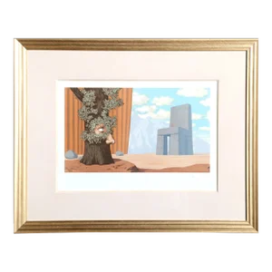 Les Claires,Voies d'un Jeune Regard Embaument La Fête d'un Vieil Arbre, Rene Magritte Lithograph