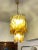 This Italian Murano amber twisted glass ceiling light by Mazzega is from the 1960s, and is fitted with four E27 sockets. I...