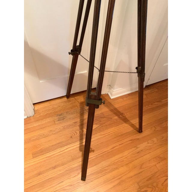 Telescope with Adjustable Wooden Legs and Patinated Brass Hardware For Sale - Image 9 of 13