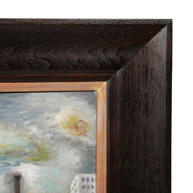 Modernist Oil on Canvas Painting "The Immigrant" Signed Hida Coates Altschule For Sale - Image 4 of 18