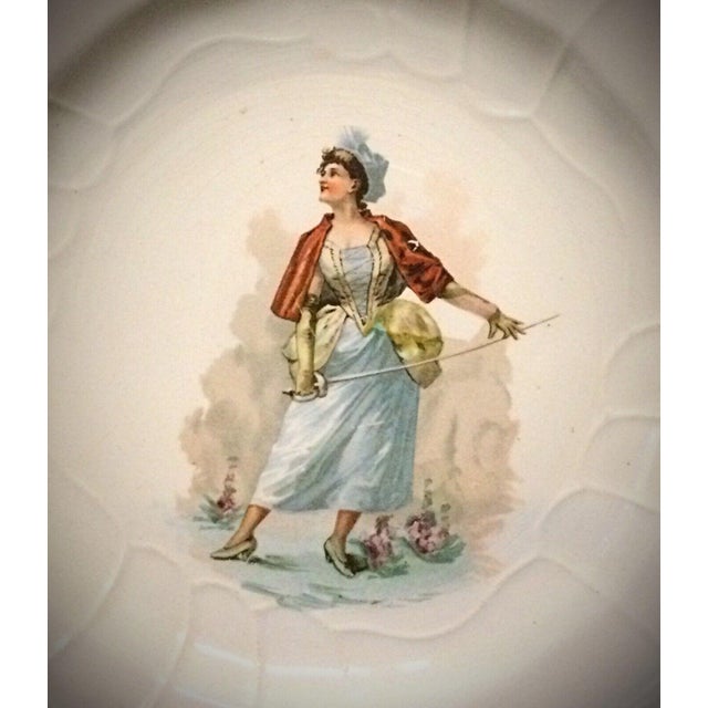 Antique "Hamage Nord" Faience Plate - 20th Century For Sale - Image 4 of 6