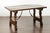 Wood Italian 1820s Walnut Low Fratino Table with Lyre-Shaped Base and Iron Stretchers For Sale - Image 7 of 12