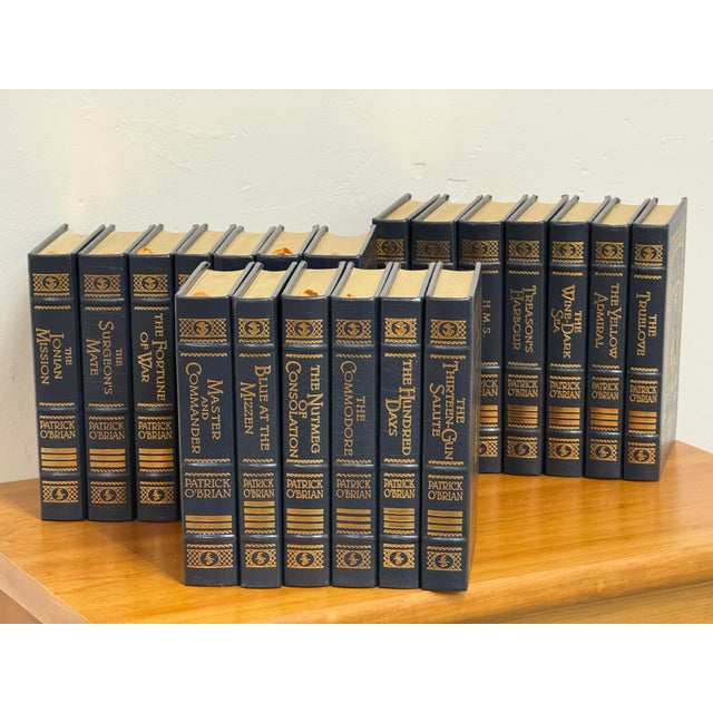 2000 - 2009 Easton Press Patrick O’Brian Aubrey Maturin Leather Bound Book Collection, Twenty Volumes For Sale - Image 5 of 12