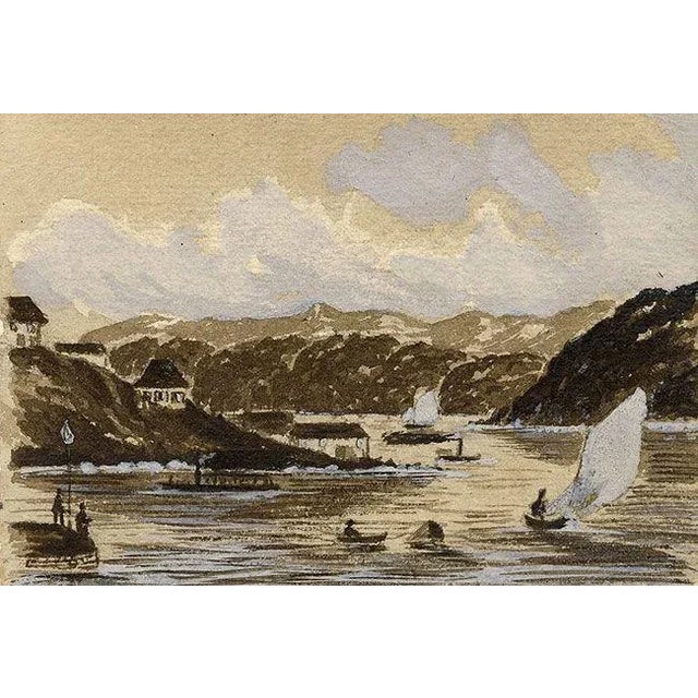 Cmdr Alfred M. Causton RN, Darling Point, Sydney, Australia, 1873, Watercolour For Sale - Image 4 of 4