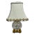 Waterford “Lismore” Round Cut Crystal Table Lamp-Customized Shade, Brass Base For Sale