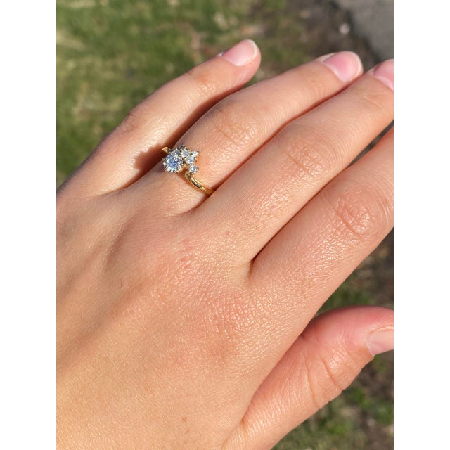 The Sunshine: Vintage Natural Diamond Engagement Ring in Yellow Gold For Sale - Image 11 of 11