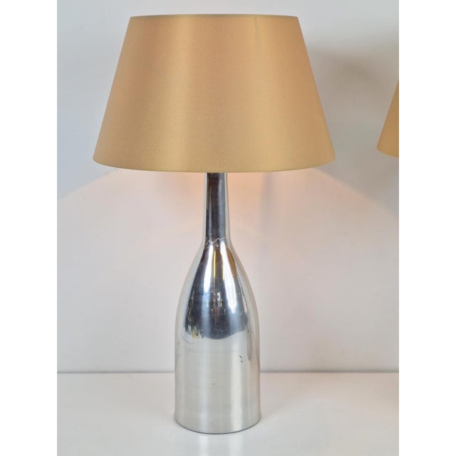 Vintage Alu Bottle Table Lamp from Ikea, 1980s, Set of 2 For Sale - Image 6 of 10
