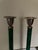 Faux Malachite Candlesticks, 1980s, Set of 2 For Sale - Image 4 of 6