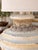 Contemporary Late 20th Century Sculptural Shell Urn Table Lamp With Ivory Linen Drum Shade For Sale - Image 3 of 6