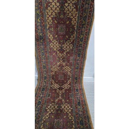 1900 - 1909 Tribal Runner Rug in Wool For Sale - Image 5 of 8