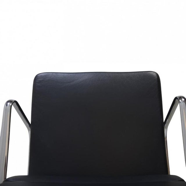 Black EA209 Chair in Black Leather by Charles Eames, 2000s For Sale - Image 8 of 16