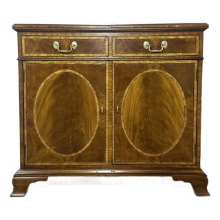 Mid 20th Century Henredon Aston Court Flip Top Server Cart For Sale