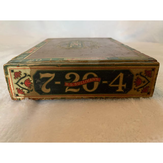 American Vintage 1940's R. G. Sullivan Cigar Box For Sale - Image 3 of 8