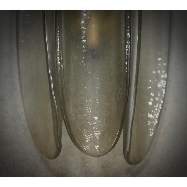 2000 - 2009 Italian Murano Glass Smoked Color Wall Light For Sale - Image 5 of 8