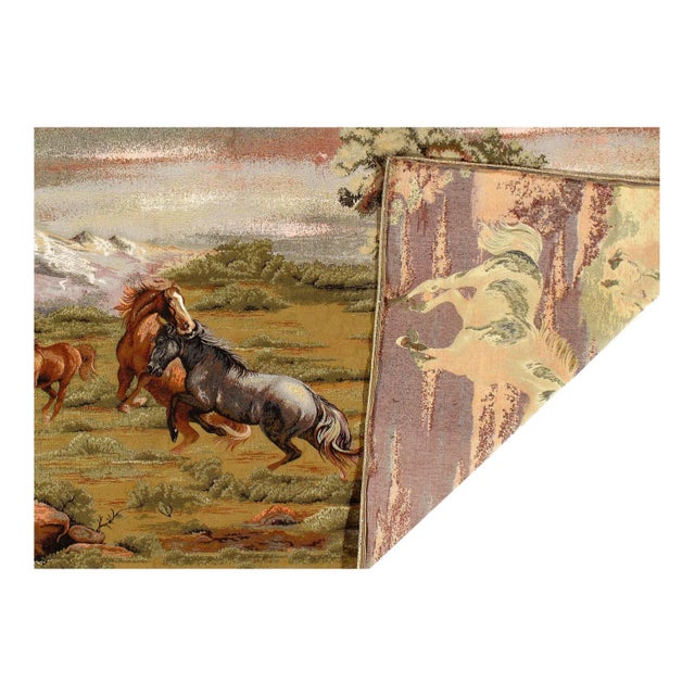 Contemporary Contemporary Flemish Wall Tapestry For Sale - Image 3 of 4