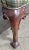 Brown Late 20th Century Southwood Mahogany Queen Anne Style Wing Chair Plaid Fabric Trifold Feet For Sale - Image 8 of 8