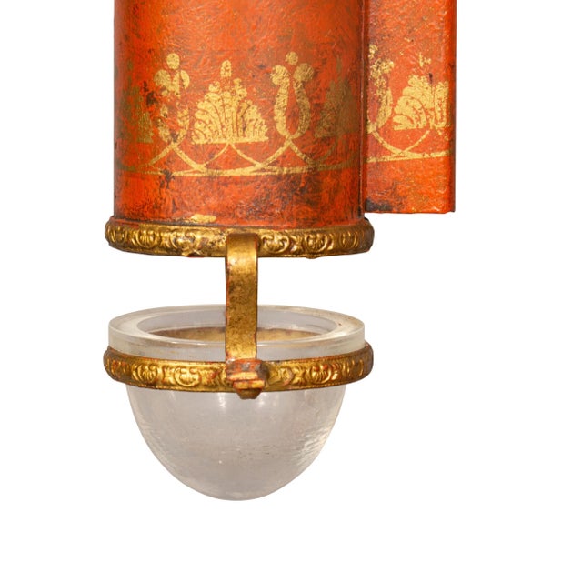 Metal French Tole Table Lamp For Sale - Image 7 of 13