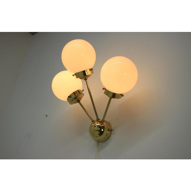 Space Age Sputnik Brass Wall Lamp, 1970s For Sale - Image 6 of 8