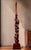 Wood Vintage Chinoiserie Intricately Hand Carved Double Foo Dog Floor Lamp With Helix Top Section Floor Lamp For Sale - Image 7 of 12