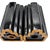 1980s 1981 Neo Art Deco Black Bowl, Vase, Shaker, Butter Dish, Kitchen Table Set of 9 For Sale - Image 5 of 17