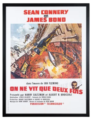 French James Bond 007 You Only Live Twice Re-Release Poster, 1980