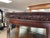 Antique Tiger Oak Curio Cabinet, 4 Shelves, Glass Door, Hand Carved Wood For Sale - Image 9 of 11