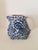 Chinoiserie Vintage 1980s Chinoiserie Blue & White Ceramic Beverage Pitcher For Sale - Image 3 of 5