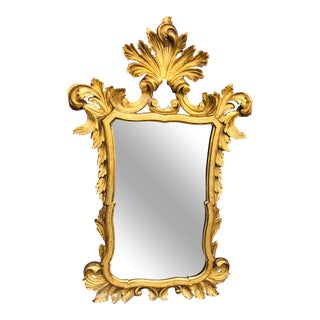 1920s Rococo Style Large Italian Hold Gilt Mirror For Sale