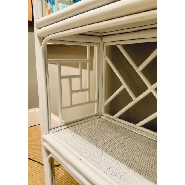 Wood Organic Modern White Wood Etagere For Sale - Image 7 of 7