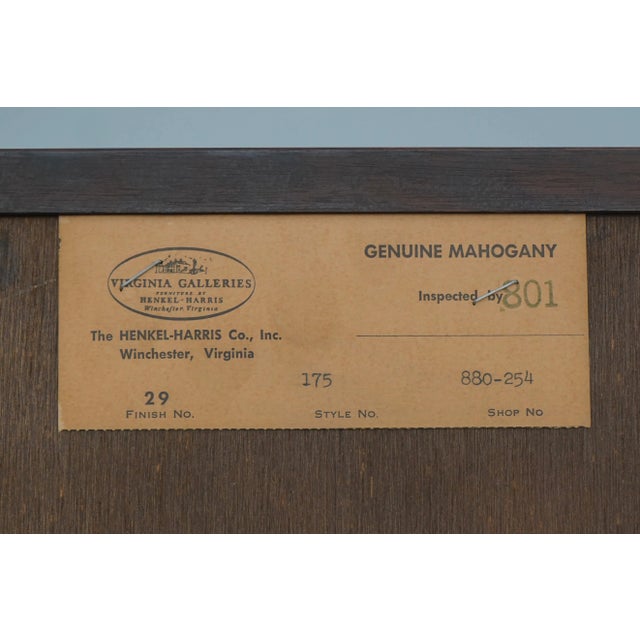 Henkel Harris Mahogany New Market High Chest For Sale - Image 15 of 15